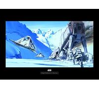 Komar Poster d'Art Mural, 70cm x 50cm, Star Wars Classique RMQ Hoth Battle Snowspeeder