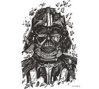 KOMAR Poster d'Art Star Wars Dark Vador Dessin - 30 x 40 cm Multicolors G