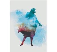 KOMAR Poster Disney La Reine des Neiges 2 - Anna portrait à l'aquarelle 50 cm x 70 cm Multicolors G