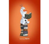 KOMAR Poster Disney La Reine des Neiges 2 - Olaf cherche la vérité dans les livres 50 cm x 70 cm Multicolors G