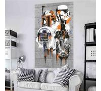 KOMAR Poster géant intissé Personnages Star Wars en graffiti 120x200cm Multicolors G