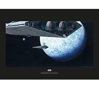Komar Poster Star Wars Classic RMQ Hoth Orbit - Taille : 70 x 50 cm Sans cadre
