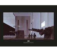 Komar Star Wars Classic RMQ Death Star Hangar - Taille : 70 x 50 cm Tableau mural (sans cadre)
