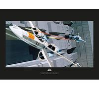 Komar Star Wars Classic RMQ X-Wing vs TIE-Fighter - Taille : 70 x 50 cm Tableau mural (sans cadre)