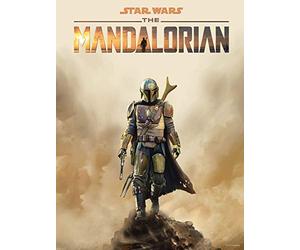 Komar Star Wars Mandalorian Movie Baby Yoda 40 x 50 cm Décoration murale Poster Impression d'art Taille Cadre WB-SW-017-40x50 Multicolore