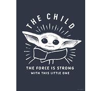 Komar Star Wars Mandalorian The Child Iconic WB-SW-008-50 x 70 cm Impression d'art sans cadre Bleu/blanc