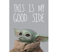 Komar Star Wars WB-SW-003-30 x 40 cm Décoration murale Motif Mandalorian The Child Chocolate Side | Baby Yoda | 30 x 40 cm | Sans cadre | Multicolore