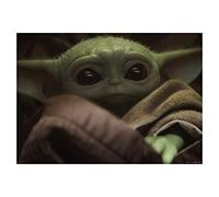 Komar Star Wars WB-SW-005 Tableau mural Motif Mandalorian The Child Face mignonne Décoration Poster Impression d'art 40 x 30 cm Multicolore 40 x 30 cm