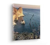 Komar Steep Cove Tableau sur châssis en bois véritable 30 x 30 cm