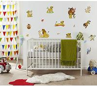 Komar Sticker Mural Disney Lion King Circle of Life - 50 x 70 cm (Largeur x Hauteur) - 16 pièces - Pumbaa, Timon, Simba, Animaux, Deco, Stickers muraux, décoration Murale, Chambre d'enfant - 14098h