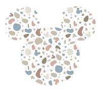 KOMAR Sticker Mural Géant - Tête De Mickey Avec Motifs - 127x127 cm Multicolors G