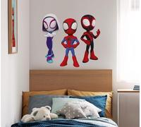Komar Sticker mural Spidey and His Amazing Friends Trio - Dimensions : 50 x 70 cm - Marvel - Pour chambre d'enfant, Coloré