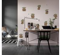 Komar Sticker mural Star Wars The Mandalorian Grogu The Cutest - Dimensions : 50 x 70 cm - Décoration murale pour chambre d'enfant - Marron et vert