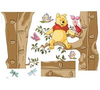 Komar Stickers muraux de Disney Winnie The Pooh Size - pièces, Taille Unique, Marron, Jaune