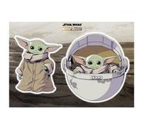 Komar Mandalorian Déco | Star Wars The Child | Baby Yoda Décoration Murale Stickers | Taille 50x70cm | 14061h