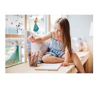 Komar Sticker pour fenêtre Disney Frozen Flower – La Reine des Neiges, multicolore, 1 pièce