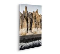 Komar Stone Towers Tableau sur châssis en bois véritable 40 x 60 cm Motif paysage Salon Chambre