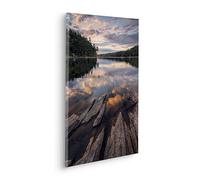 Komar Swedish Structures Tableau sur châssis en bois véritable 40 x 60 cm Motif paysage Salon Chambre
