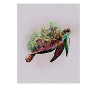 Komar Tableau Mural | Animaux Paradis Tortue | Poster Image Salon Chambre Décoration Art Print | sans Cadre | P083A-40x50 | Dimensions : 40 x 50 cm (Largeur x Hauteur)