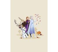 Komar Tableau mural Disney La Reine des Neiges Feeling - Dimensions : 50 x 70 cm - Décoration murale pour chambre d'enfant, beige
