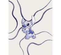 Komar Tableau mural Disney Lilo and Stitch Brave and Wild - Dimensions : 40 x 50 cm - Poster pour chambre d'enfant - Roulé sans cadre - Beige et violet