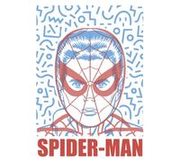 Komar Tableau mural Marvel Spider-Man Face - Taille 50 x 70 cm - Décoration murale pour chambre d'enfant