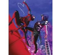 Komar Tableau mural Marvel Spider-Man Fight - Taille 40 x 50 cm - Poster pour chambre d'enfant - Décoration - Roulé sans cadre - Bleu, rouge