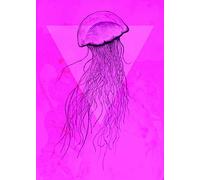 Komar Tableau Mural | Méduse Rose | Poster Image pour Salon, Chambre à Coucher Décoration Art Print | sans Cadre | P078C-50x70 | Dimensions : 50 x 70 cm (Largeur x Hauteur)