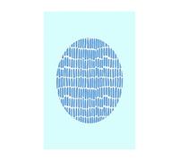 Komar Tableau Mural | Shelly Patterns Blue | Poster Image pour Salon, Chambre à Coucher, décoration Artistique | sans Cadre | P037E-50x70 | Dimensions : 50 x 70 cm (Largeur x Hauteur)
