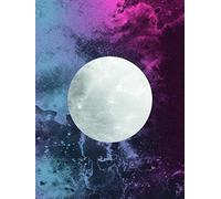 Komar Tableau mural Solum Luna - Impression d'art pour salon, chambre à coucher - Sans cadre - Disponible en 3 tailles - Multicolore - 30 x 40 cm