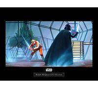 Komar Tableau Mural Star Wars RMQ Vader Luke Carbonit pour Chambre d'enfant, décoration Artistique sans Cadre, Disponible en 3 Tailles, Multicolore, WB162-40 x 30 cm