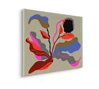 Komar Tableau sur châssis dans un cadre en bois véritable - Flirt - Dimensions : 60 x 90 cm - Impression murale, décoration murale, design, salon, chambre à coucher