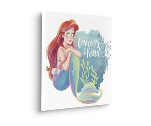 Komar Tableau sur châssis - Disney Ariel Curious & Kind - Dimensions : 40 x 40 cm - Décoration murale pour chambre d'enfant
