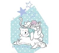 Komar Winnie l'ourson Beary Sleepy - Taille : 50 x 70 cm Décoration murale (sans cadre) Disney