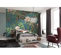 Komar X7-1039 Papier peint intissé Motif Jacinta 350 x 250 cm 7 panneaux Largeur de bande 50 cm Motif floral jungle Multicolore
