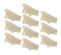 KOMBIUDA 10 Pièces Étamine Fine en Coton Beige Réutilisable pour Filtration Alimentaire Lavage Facile, Tissu Filtrant Performant Cuisine et Cuisson Vapeur