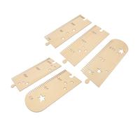 KOMBIUDA 1ensemble Règle De Croissance Bois Épissurée Pour Toise Murale Avec Étoiles Mesure De Hauteur Pratique Et Décorative Installation Design Amovible Et Sécurisé