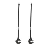 KOMBIUDA 2Pcs Mâts de Drapeau de Guidon de Vacances, Support de Drapeau pour Vélo, Porte-Vélo Noir en ABS et Fibre de Verre, Surface Lisse, pour Garçon Fille en Extérieur