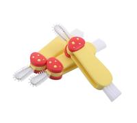 KOMBIUDA 3 Pièces pinceau de nettoyage de bouteille Brosse de vidange brosse à biberon nettoyeur de paille PP ABS Yellow
