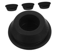 KOMBIUDA 4pcs Bouchon de Vidange de Climatiseur en Caoutchouc Noir pour Unité Extérieure, Remplacement Prise Haute Efficacité D'étanchéité, Installation Facile pour Fête