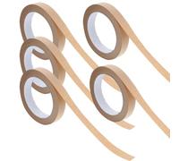 KOMBIUDA 5 Pièces Ruban Adhésif en Papier Kraft Gommé, Quick Stick | Résistant à L’eau, à L’huile Solvants, pour Envelopper Stylos et Crayons, Usage Bureau
