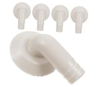 KOMBIUDA 5pcs Raccord de Tuyau D'évacuation de Climatiseur Coudé en Plastique Blanc Diamètre Intérieur 18mm pour Drain de Climatiseur Connexion Renforcée et Anti-éclaboussures