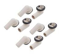 KOMBIUDA 8 pièces Connecteur Coudé pour Tuyau de Vidange Climatisation avec Anneaux Étanchéité Adaptateur Extension pour Tuyau de Drainage Ac Installation Facile sans Outils pour Unités