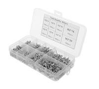 KOMBIUDA 800 Pièces Vis pour Fixation Précise en Acier Kit Complet Autotaraudeuses à Tête Ronde pour Travail du Bois et