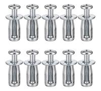 KOMBIUDA Ancrages pour Portes Creuses en Acier Inoxydable 10pcs, Fixation Solide et Design Simple pour Installation de Climatiseurs et Séchoirs en Aluminium
