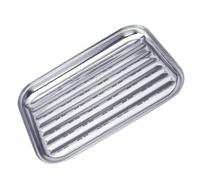 KOMBIUDA Blanc Panier à Griller Grosse Capacité, en Acier Inoxydable | Résistant à L’usure, Tenue à Chaleur, Usage Sûr, Antirouille, pour Cuisson et Égouttage
