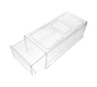 KOMBIUDA Boîte de Rangement Tiroir pour Réfrigérateur et Congélateur Plastique Transparent Cristal Taille Moyenne Empilable Conteneur de Stockage Alimentaire pour Fruits et Légumes