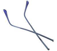 KOMBIUDA Branches de Lunettes de Remplacement Universelles, Bras pour Lunettes en Métal Bleu, 1 Pair, Réduisent le Contact Oreilles et Tempes, Maintiennent les Lunettes de Lecture et de