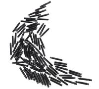 KOMBIUDA Cartouches d'encre effaçables thermiquement pour stylo-plume, 100 pièces, plastique noir, design simple, utilisation scolaire et professionnelle