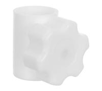 KOMBIUDA Connecteur de Mât de Parasol, Pièce de Rechange, Blanc 28/32mm | Plastique, Filetage Interne Solide, Correction Rapide Diy, pour Plage, Patio, Restaurant, Extérieur